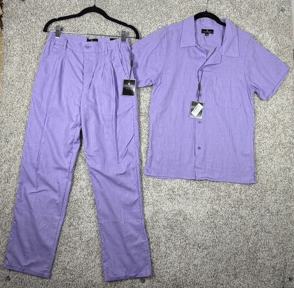 Vittorino  2-Piece Linen Outfit Set – Brand New With Tags